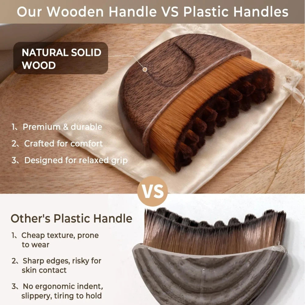Walnut Lymphatic Brush
