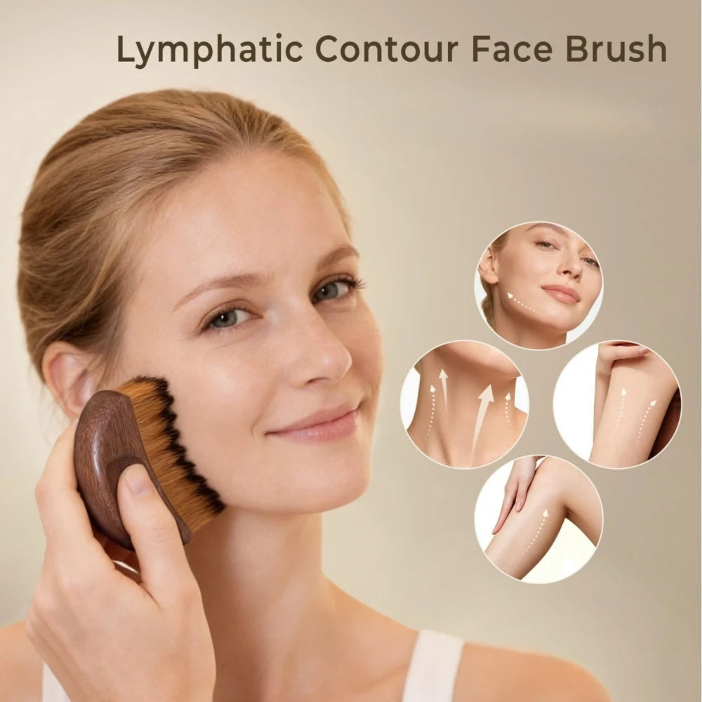 Walnut Lymphatic Brush